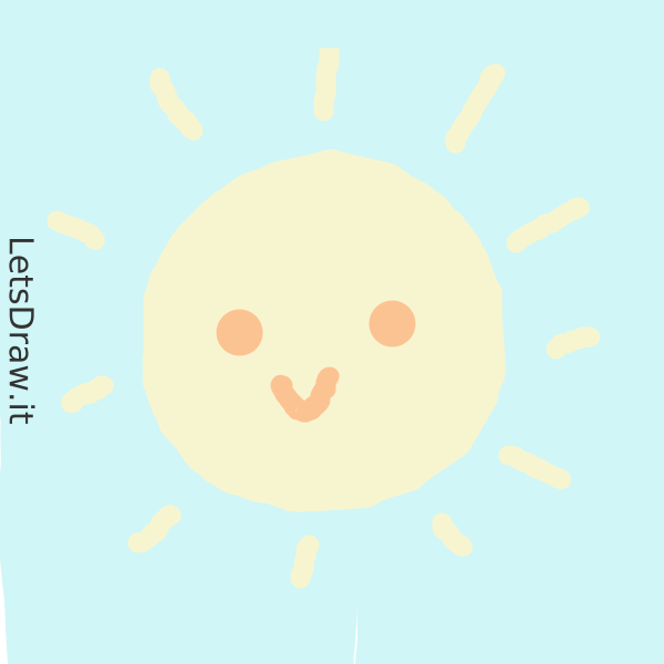 How to draw sunshine / 4hiwqqhnf png / LetsDrawIt