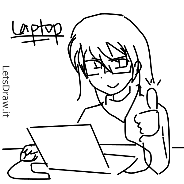 How to draw computer / 4k7fkcur8.png / LetsDrawIt