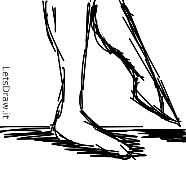 How to draw foot / 4o4kno791.png / LetsDrawIt