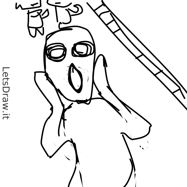 How To Draw Scream P Ww S Png Letsdrawit