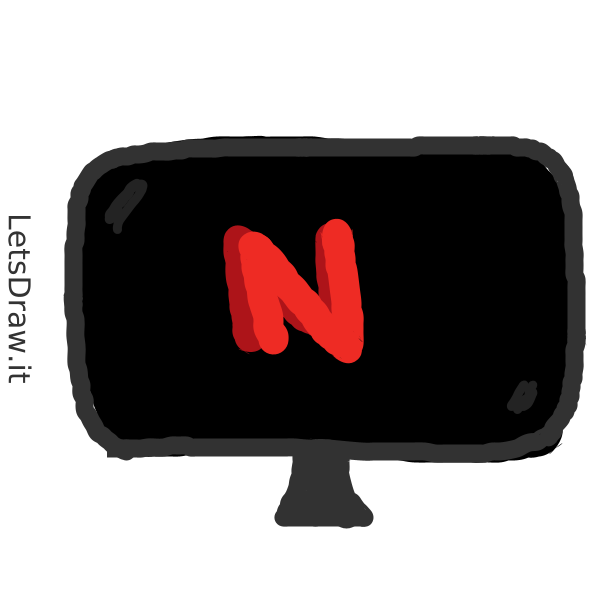 How to draw netflix / 4t4cxe7xa.png / LetsDrawIt