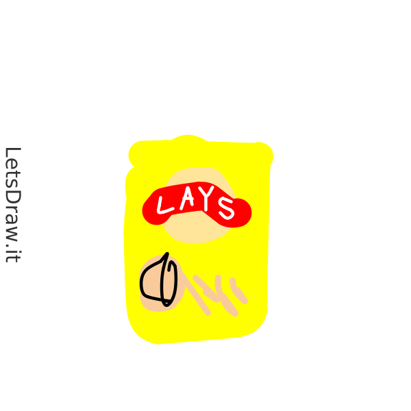 How to draw Potato chips / 4udnfgdbm.png / LetsDrawIt