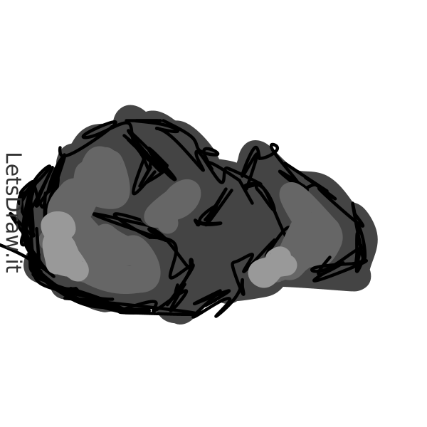 How to draw coal / LetsDrawIt