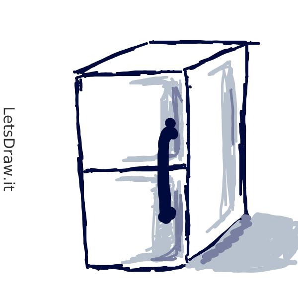 How to draw refrigerator / 4wds84sob.png / LetsDrawIt