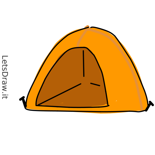 How to draw tent / 4wgdga7zq.png / LetsDrawIt