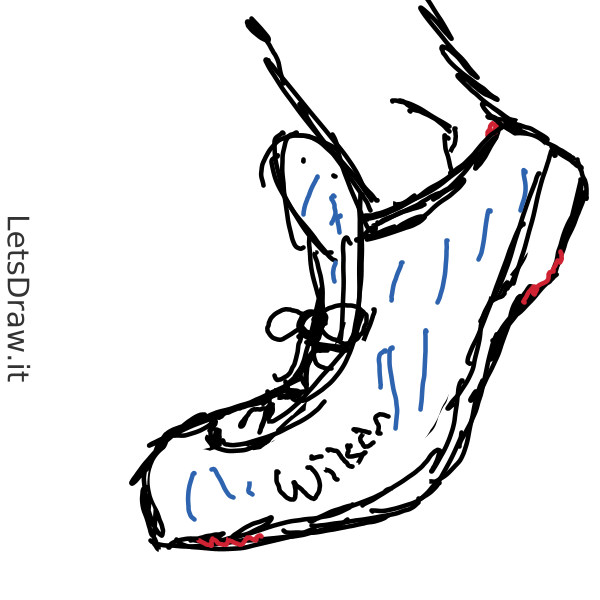 How to draw sneaker / 4wrwftsjr.png / LetsDrawIt