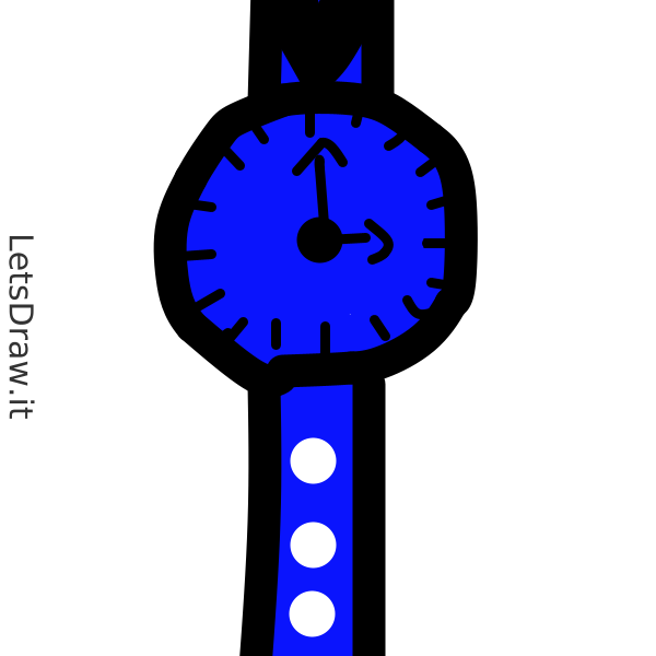 How to draw watch / LetsDrawIt