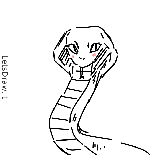 How to draw grass snake / 554fcjmu4.png / LetsDrawIt