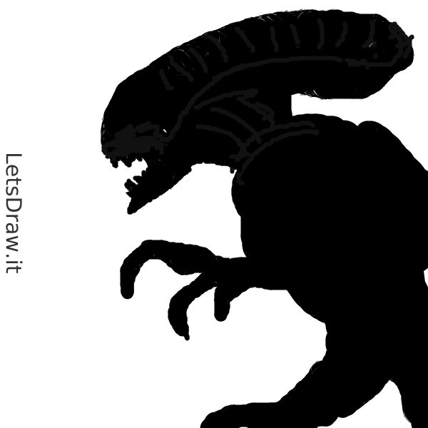 How to draw alien / 55761n5bx.png / LetsDrawIt