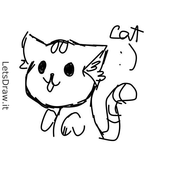 How to draw cat / 57aefsjof.png / LetsDrawIt