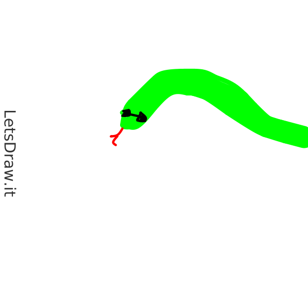 How to draw snake / 57pke18gq.png / LetsDrawIt