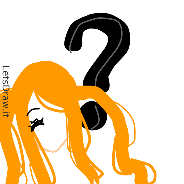 How to draw question mark / 57qkfpefu.png / LetsDrawIt