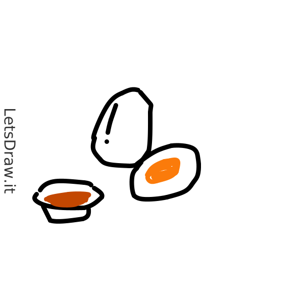 How to draw boiled egg / 59hgpor9w.png / LetsDrawIt