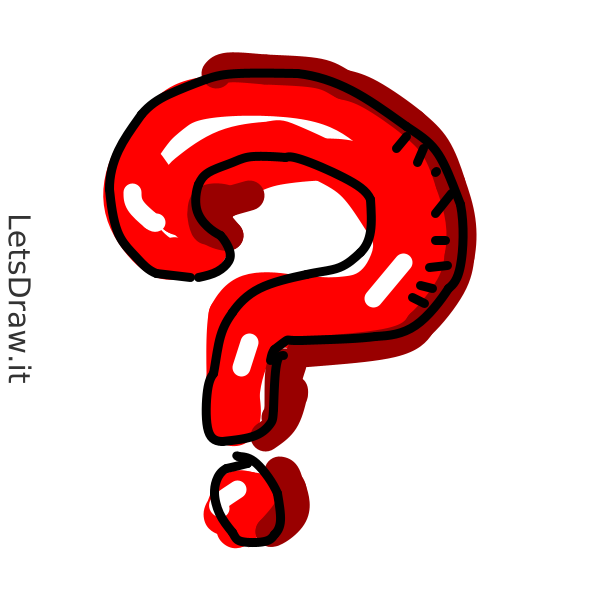 How to draw question mark / 5ej68eepf.png / LetsDrawIt