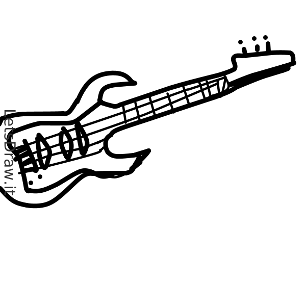 guitarra electrica dibujo /  / LetsDrawIt