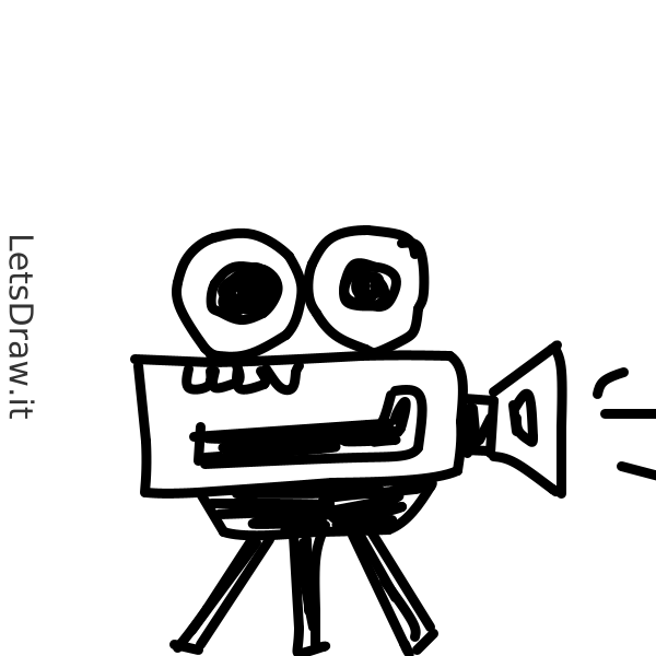 How to draw video camera / 5n4gprip9.png / LetsDrawIt