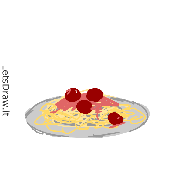 How to draw spaghetti / 5nc6f7u4o.png / LetsDrawIt