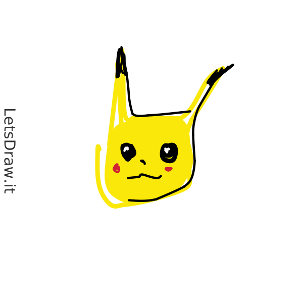 Pikachu desenho / 8f1udor5t.png / LetsDrawIt