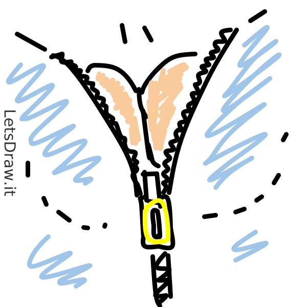 How to draw zipper / 5pp88x48r.png / LetsDrawIt
