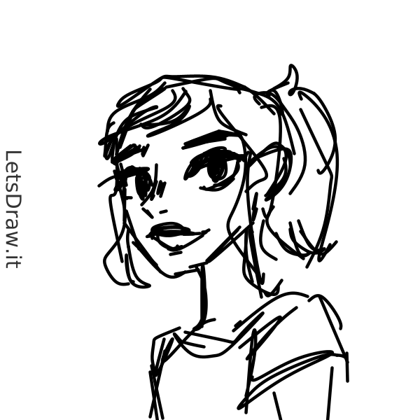 How to draw Girls / 5wrnkjpec.png / LetsDrawIt