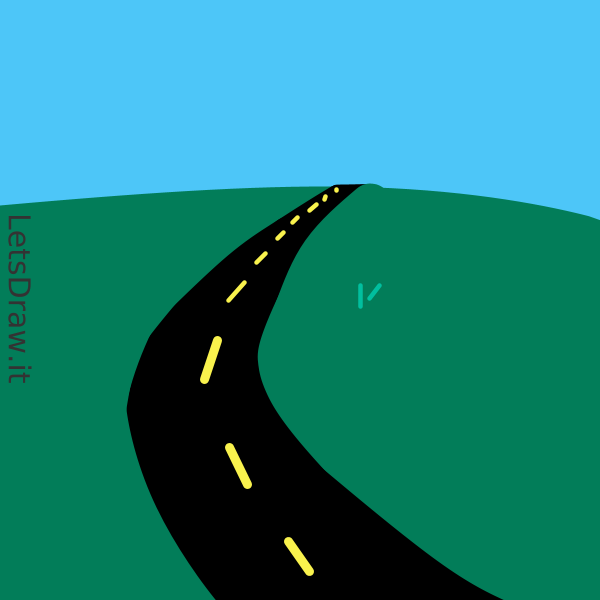 How to draw road / 5yeykxwmd.png / LetsDrawIt