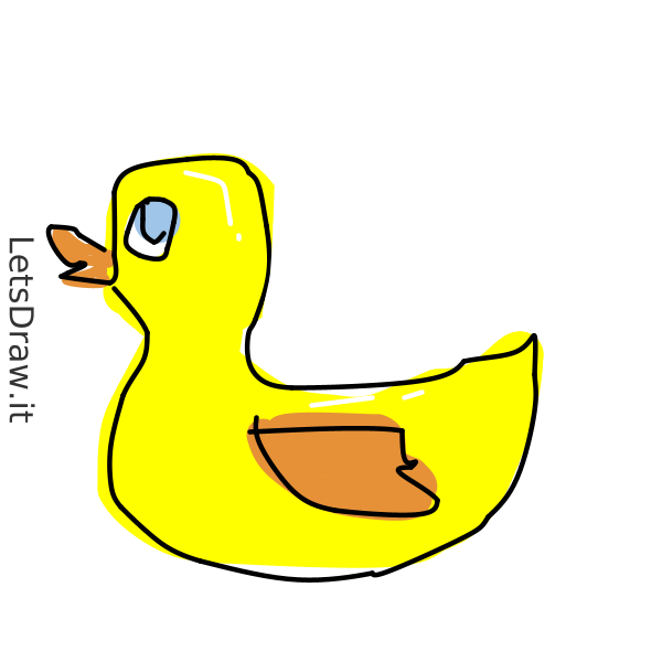 How to draw Rubber duck / 63spfmph6.png / LetsDrawIt
