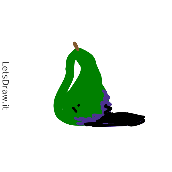 How to draw pear / 66ypb6mdc.png / LetsDrawIt