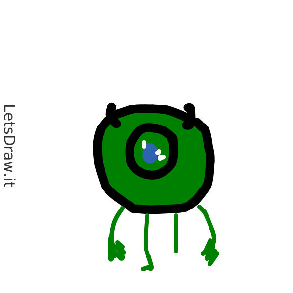 How to draw monster / 6anpbn8zy.png / LetsDrawIt