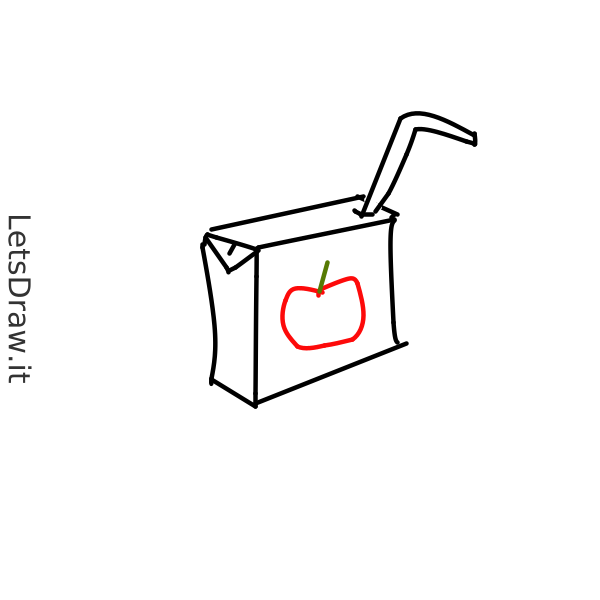 How to draw juice box / LetsDrawIt