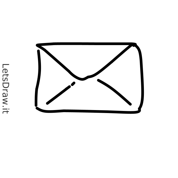 How to draw Envelope mail / 6jj5e79mx.png / LetsDrawIt