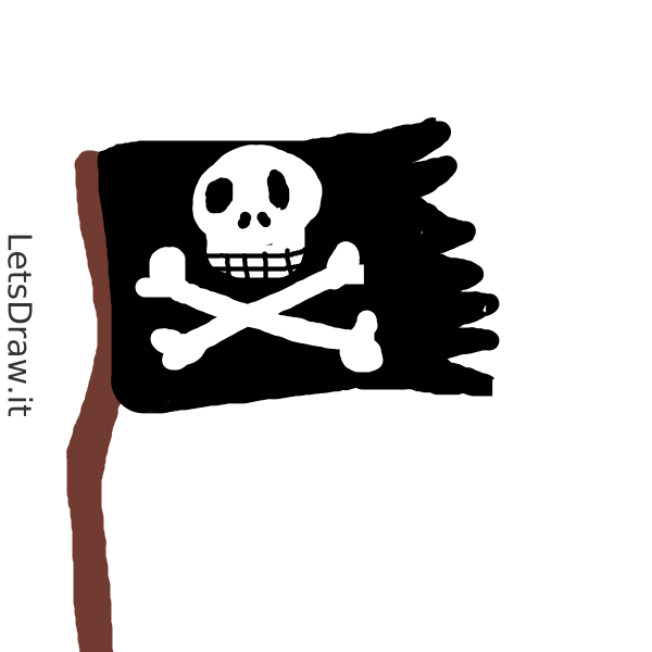 How to draw pirate flag / 6qycqhfcp.png / LetsDrawIt