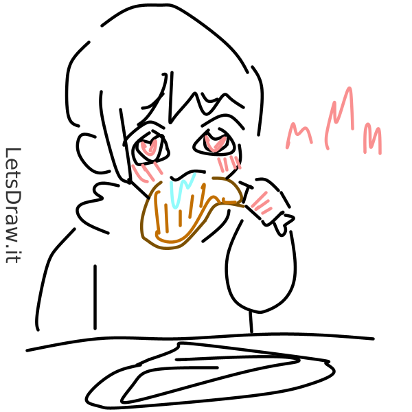 How to draw meat / 6tpdpkswo.png / LetsDrawIt