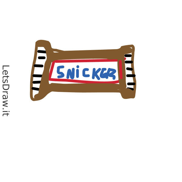 How to draw Snickers / 6x14nhepd.png / LetsDrawIt