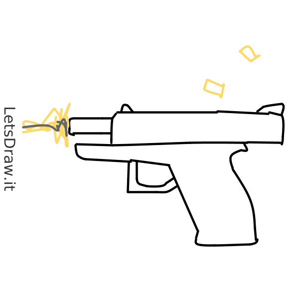 How to draw pistol / 71878bqh5.png / LetsDrawIt