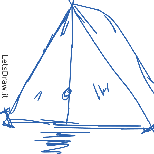 How to draw tent / 71g81k1q.png / LetsDrawIt
