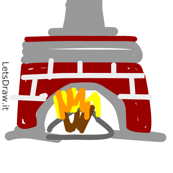 How to draw fireplace / 7686gtjkb.png / LetsDrawIt