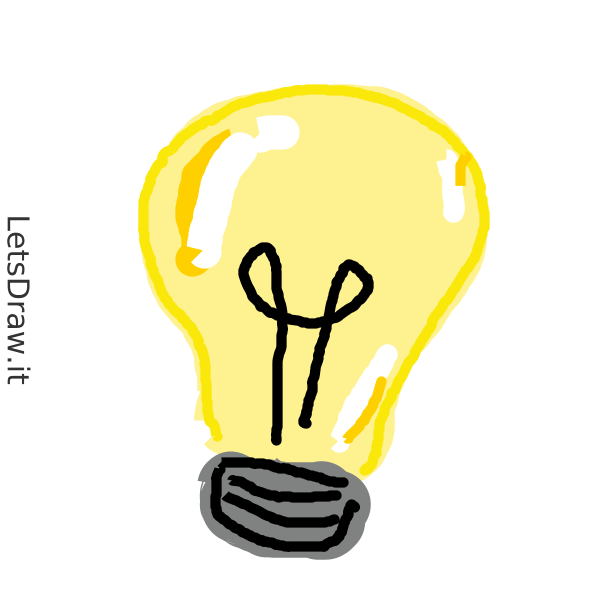 How To Draw Light Bulb Z Grchn Png Letsdrawit