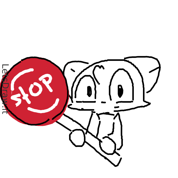 How to draw Sign stop / 78j1e9str.png / LetsDrawIt