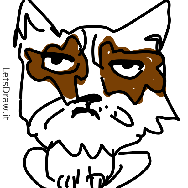 How To Draw Grumpy Cat 78ue8ffb8png Letsdrawit 