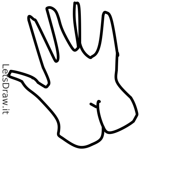 Handprint Drawring Simple How to draw handprints / 7agkkfq83.png / LetsDrawIt