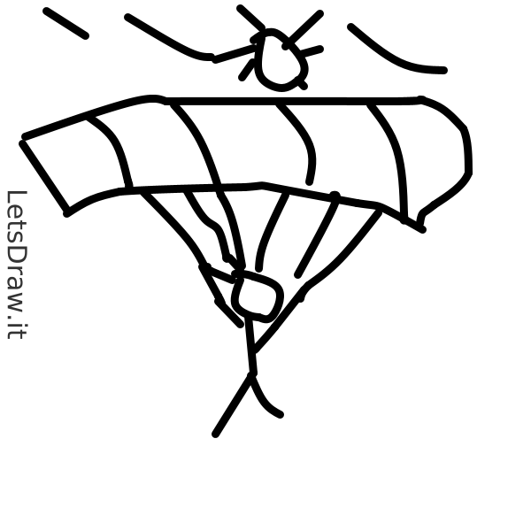 How to draw parachute / 7dffkbibj.png / LetsDrawIt