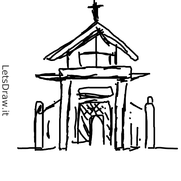 How To Draw Church Gmieyez Png Letsdrawit