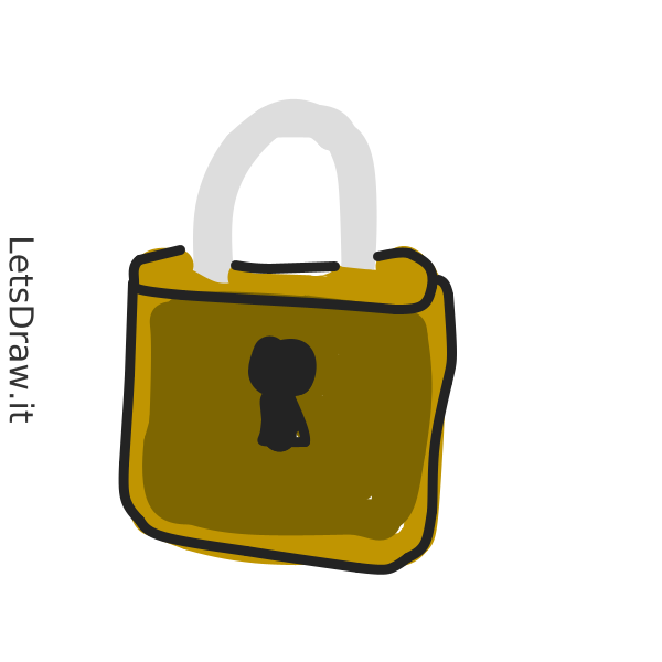 How to draw padlock / 7jeypjndg.png / LetsDrawIt