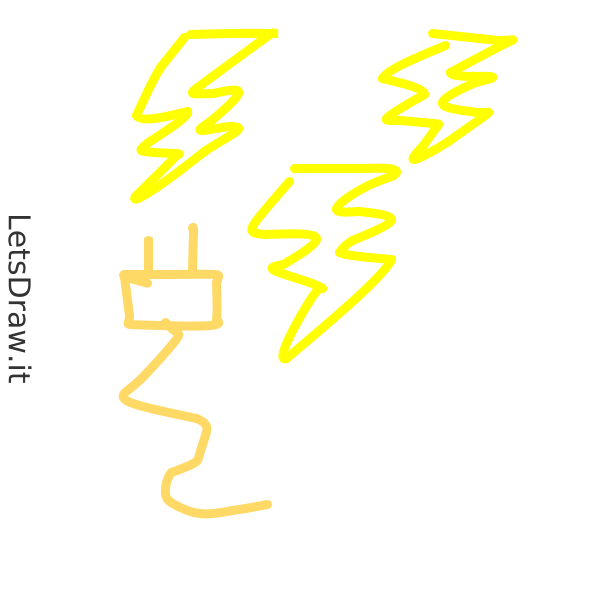 How to draw electricity / 7jnuespup.png / LetsDrawIt