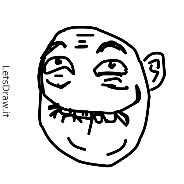 How to draw trollface / 7oc5mn4x9.png / LetsDrawIt