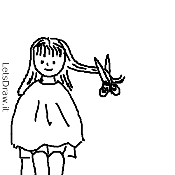 cabelo desenho / LetsDrawIt