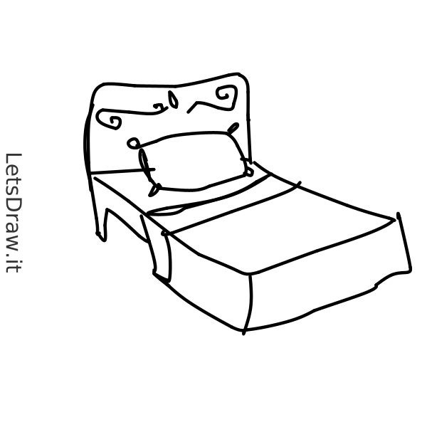 How to draw bed / 7sqsddex8.png / LetsDrawIt