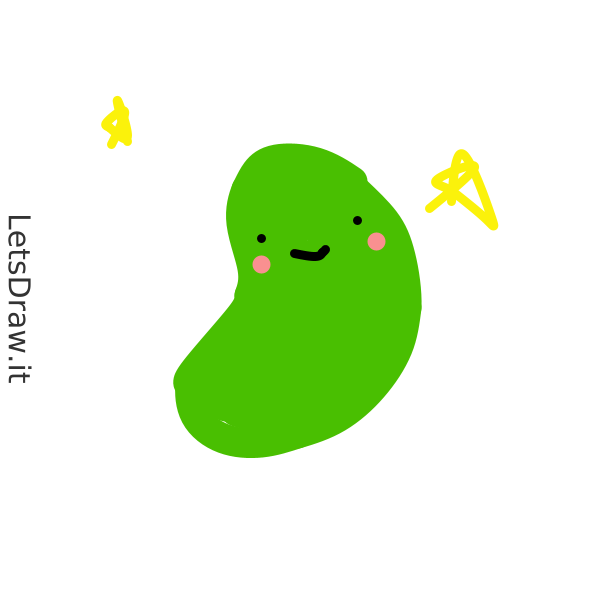 How to draw bean / 7wpuearj9.png / LetsDrawIt