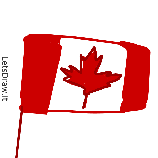 How to draw Canada / LetsDrawIt