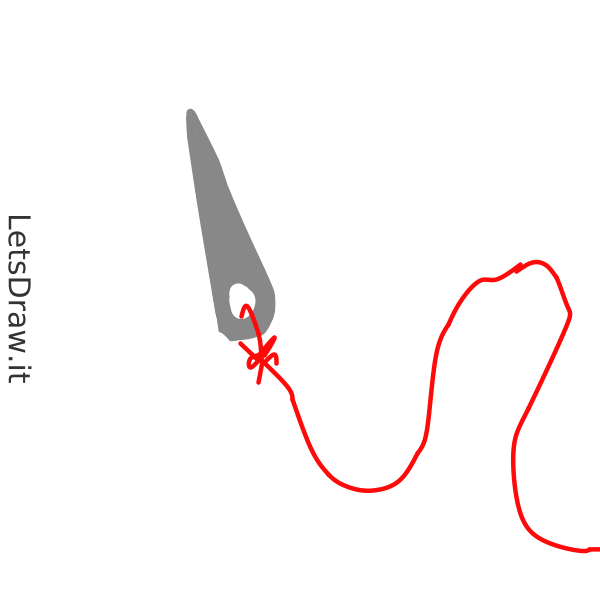 How to draw Sewing needle / 819ypmpzq.png / LetsDrawIt